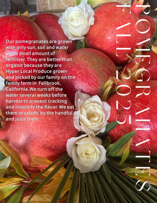 Hyper Local Estate Grown Pomegranates - 1 Dozen