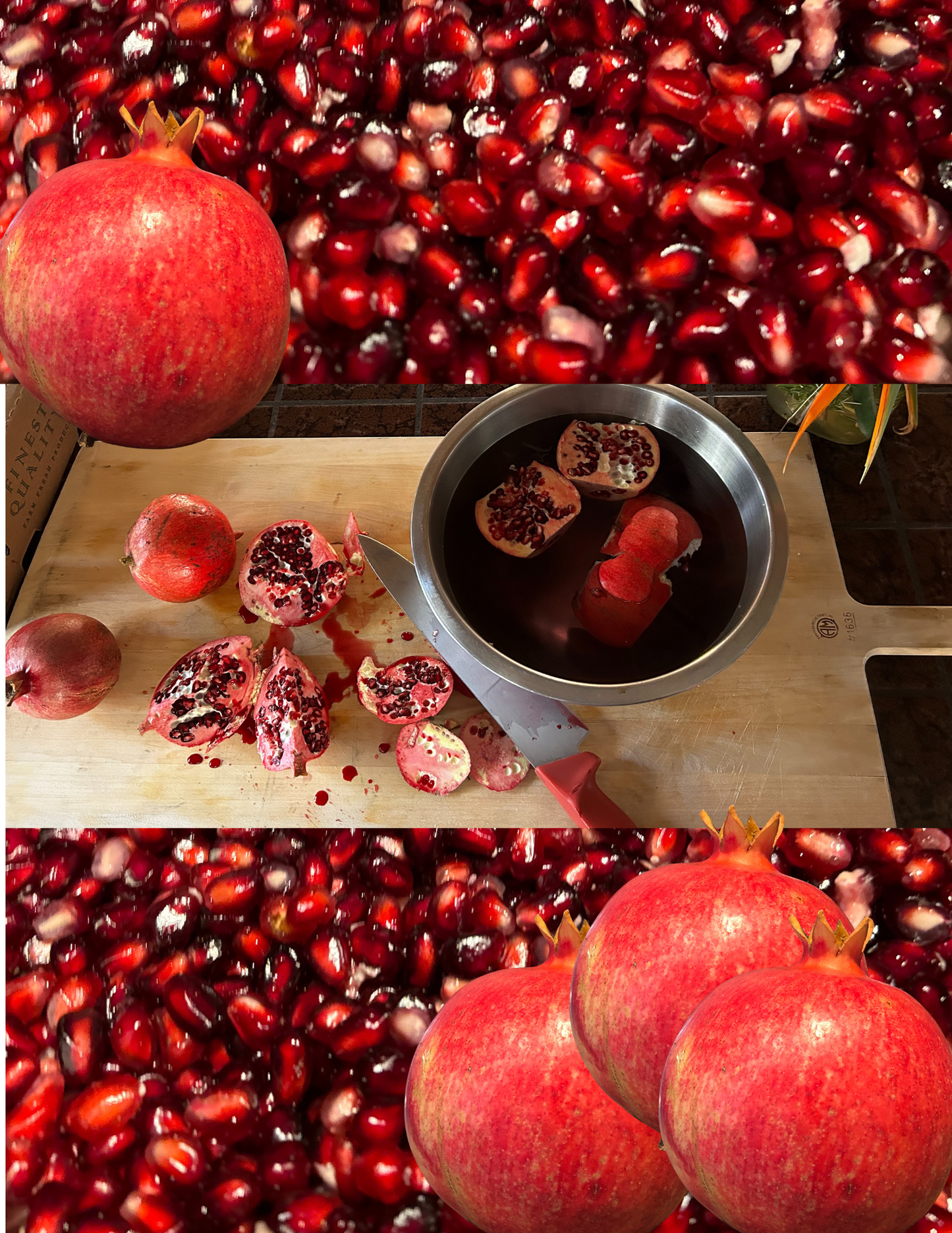 Hyper Local Estate Grown Pomegranates -1/2 Dozen