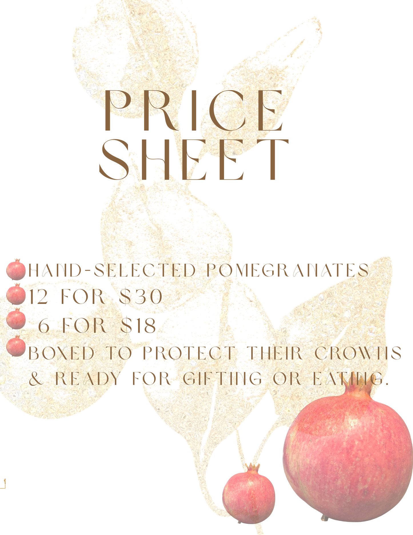 Hyper Local Estate Grown Pomegranates - 1 Dozen